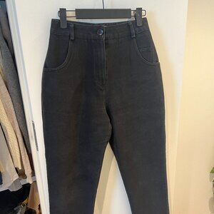 Black jeans high rise slim fit